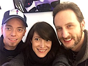 Fltr: Ben Wells, Monica Mel of Global Rockstar, Jon Lawhon