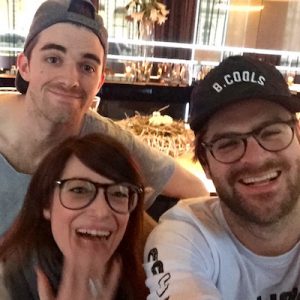 FLTR: Drew Taggart, Monica Mel of Global Rockstar, Alex Pall